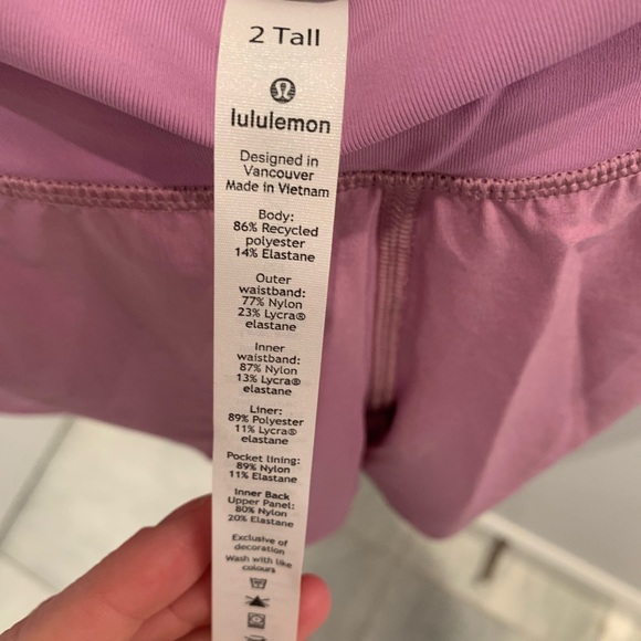 Lululemon speed up medium rise lined shorts 2.5” - Picture 3 of 3